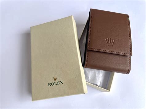 rolex horloge box|brown leather Rolex watch box.